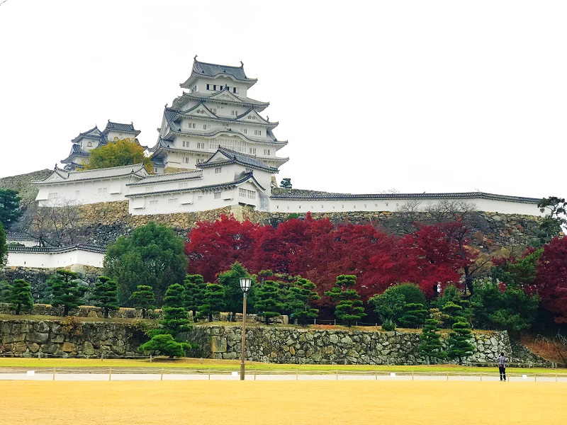 姫路城の風景の無料写真