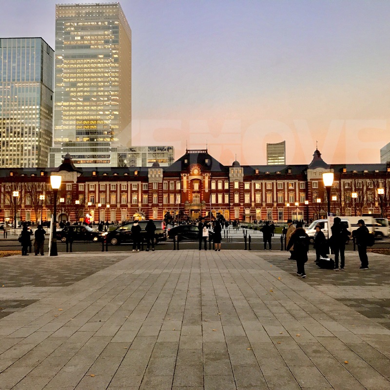 東京駅丸の内口駅舎スクエアサイズの無料写真