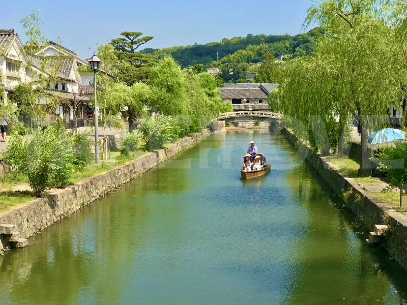 岡山県倉敷市の観光スポット『美観地区』の無料写真